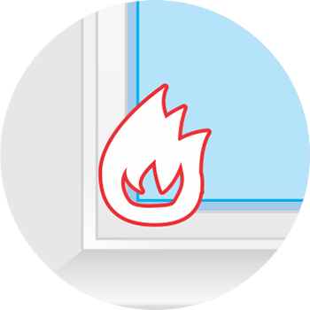 Fire Retardant upvc window